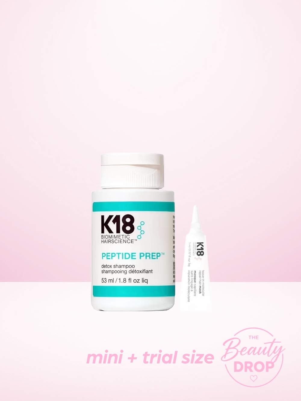 K18 Peptide Prep Detox Shampoo + Hair Masque
